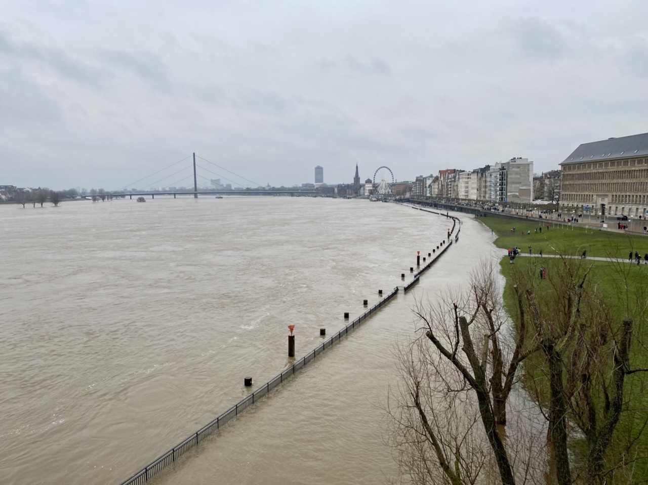 Rhein rechte Seite - Düsseldorf